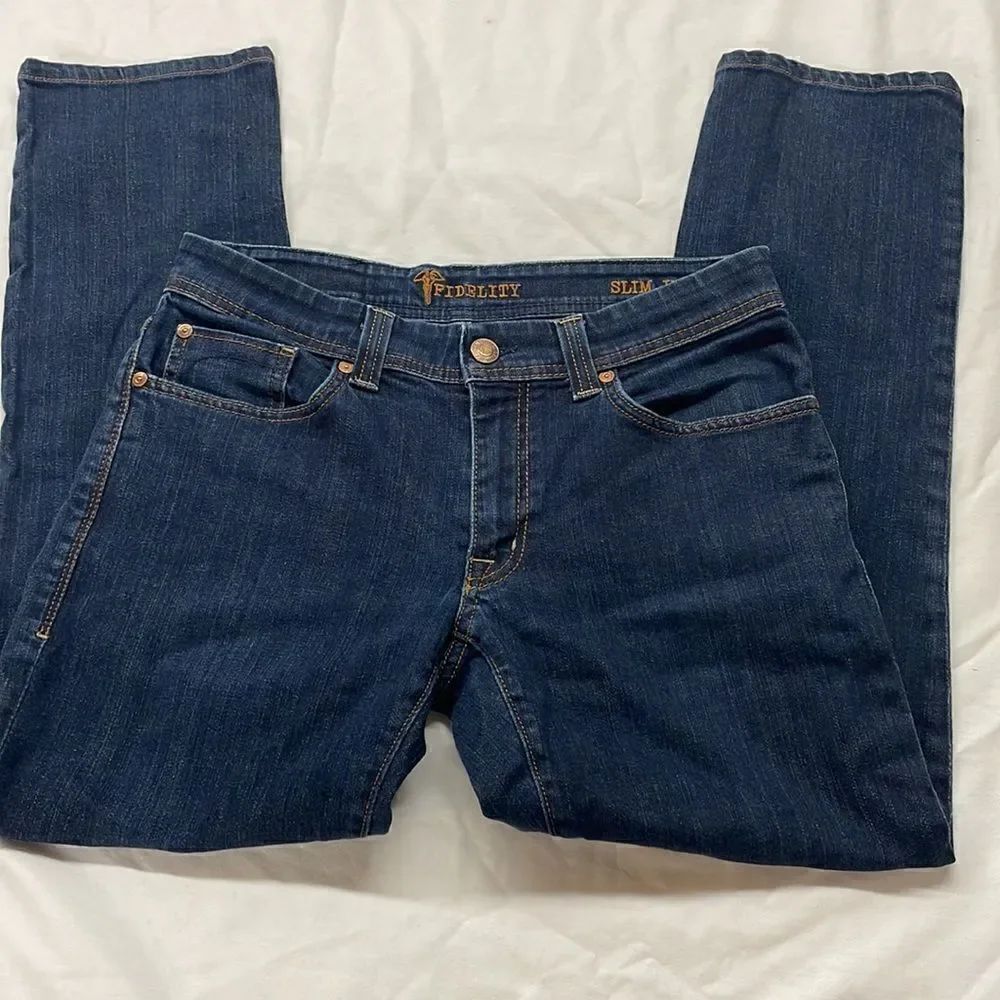 Fidelity Slim Jim Town Rinse Jeans Size 31